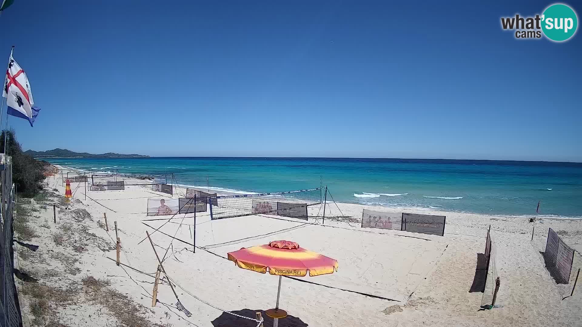 Spletna kamera Piscina Rei – Pogled v živo iz Costa Rei, Muravera