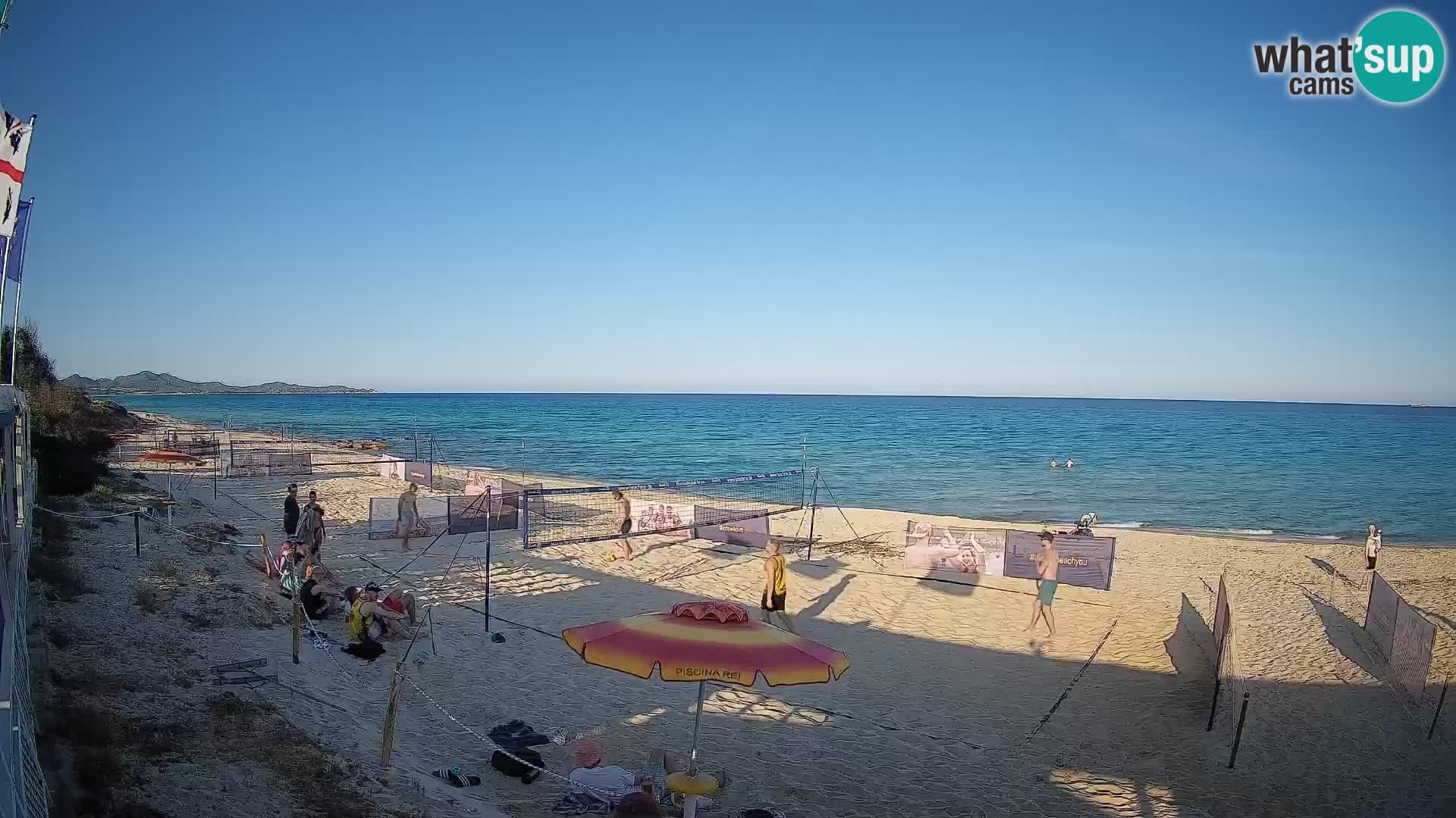 Webcam Piscina Rei – Vista en directo desde Costa Rei, Muravera