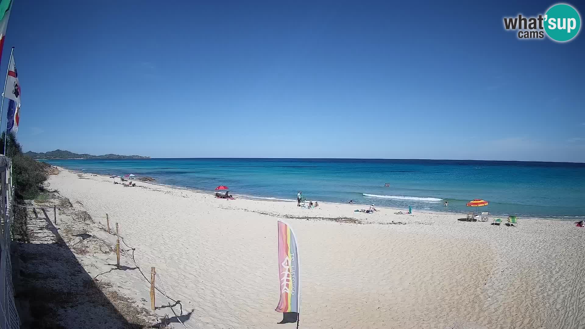Webcam Piscina Rei – Vista live da Costa Rei, Muravera