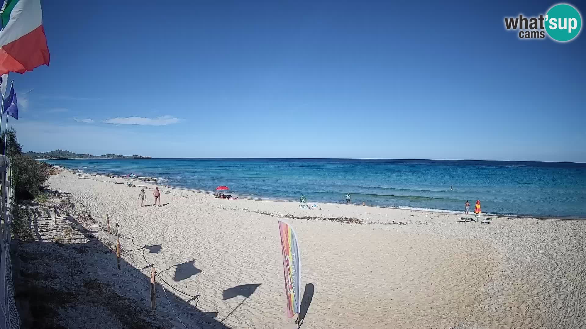 Webcam Piscina Rei – Vista live da Costa Rei, Muravera