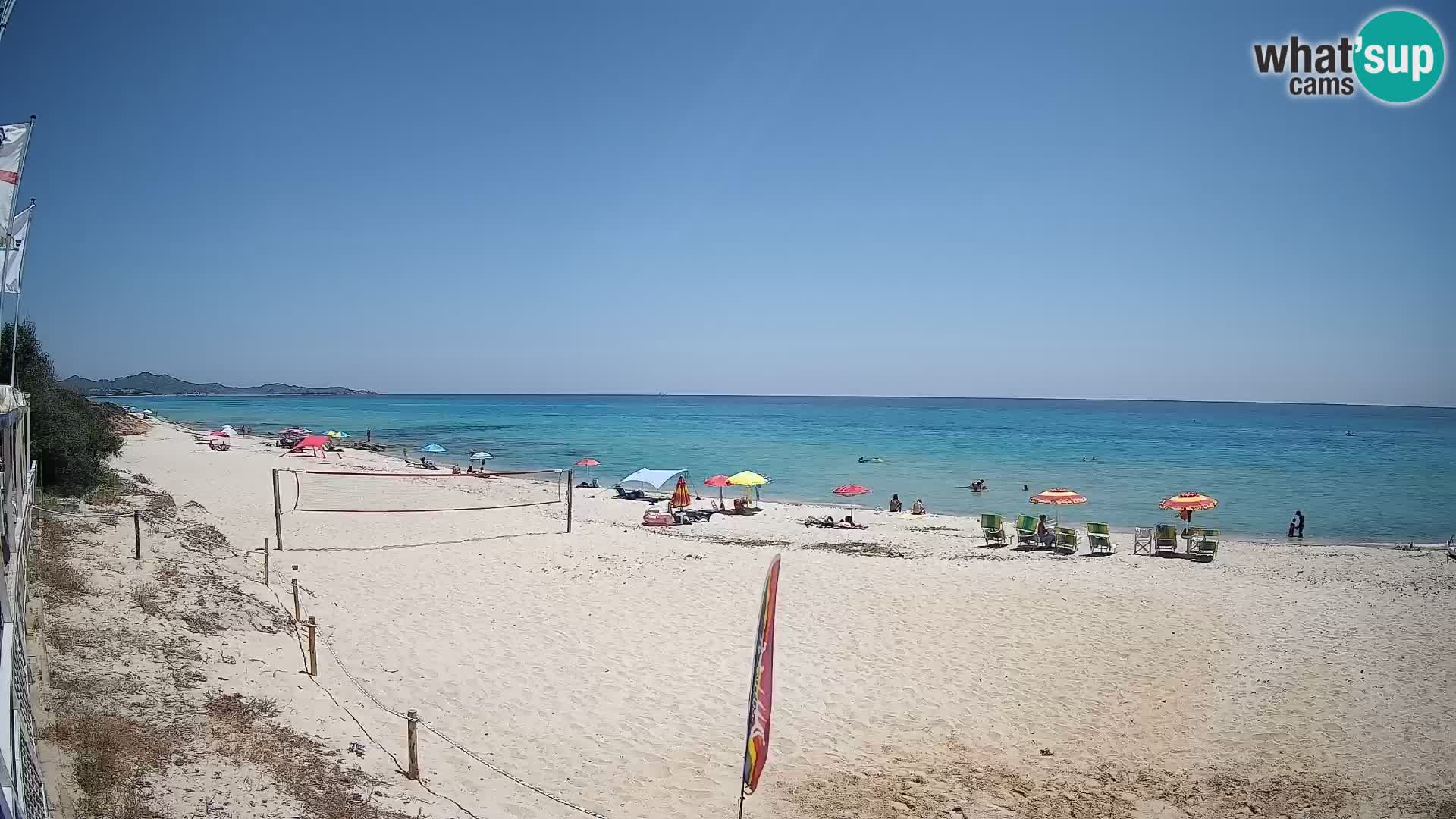 Webcam Piscina Rei – Vista live da Costa Rei, Muravera
