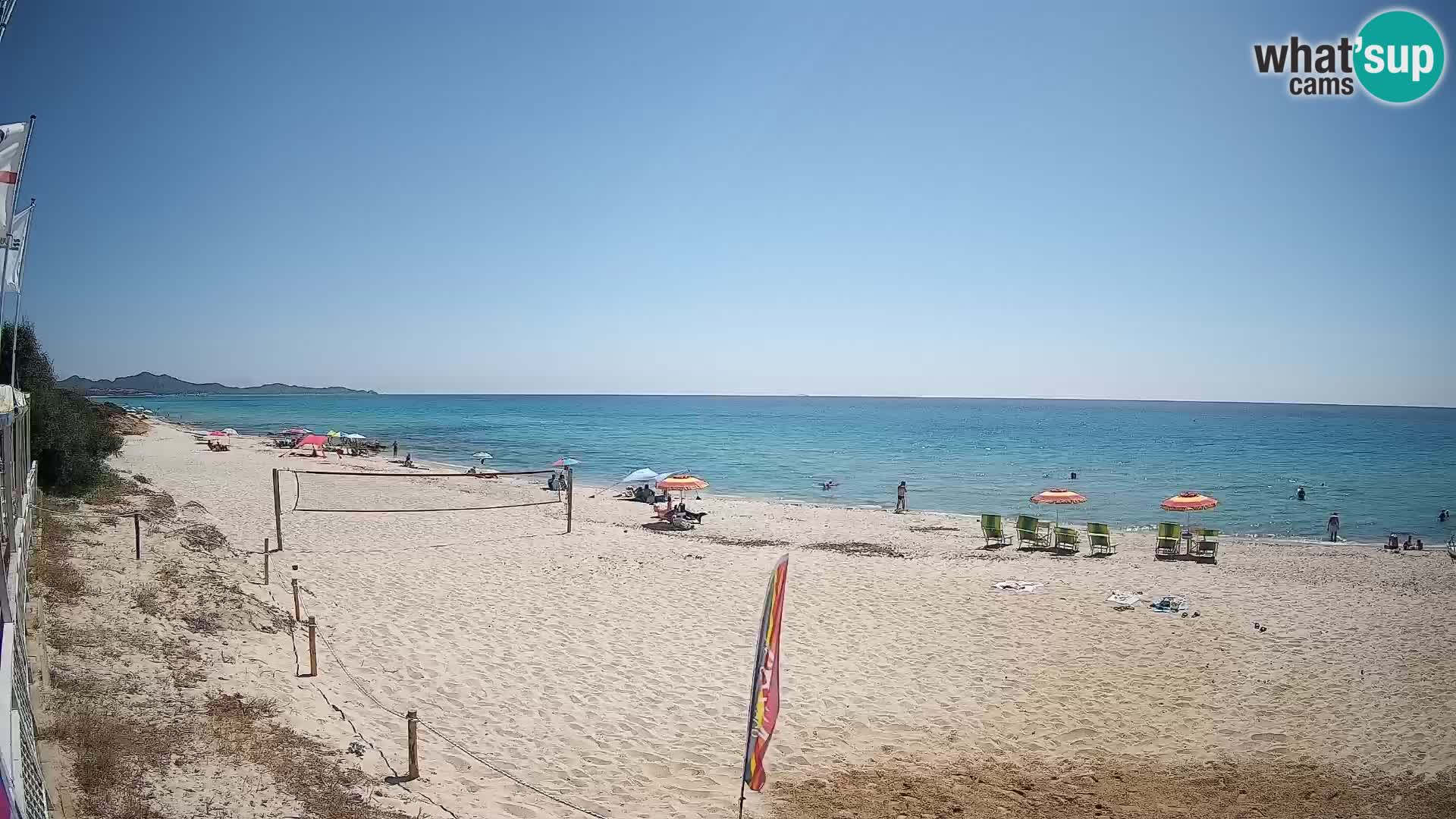Webcam Piscina Rei – Vista live da Costa Rei, Muravera