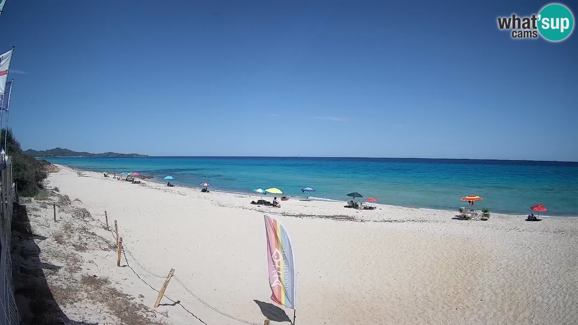 Webcam Piscina Rei – Vista live da Costa Rei, Muravera