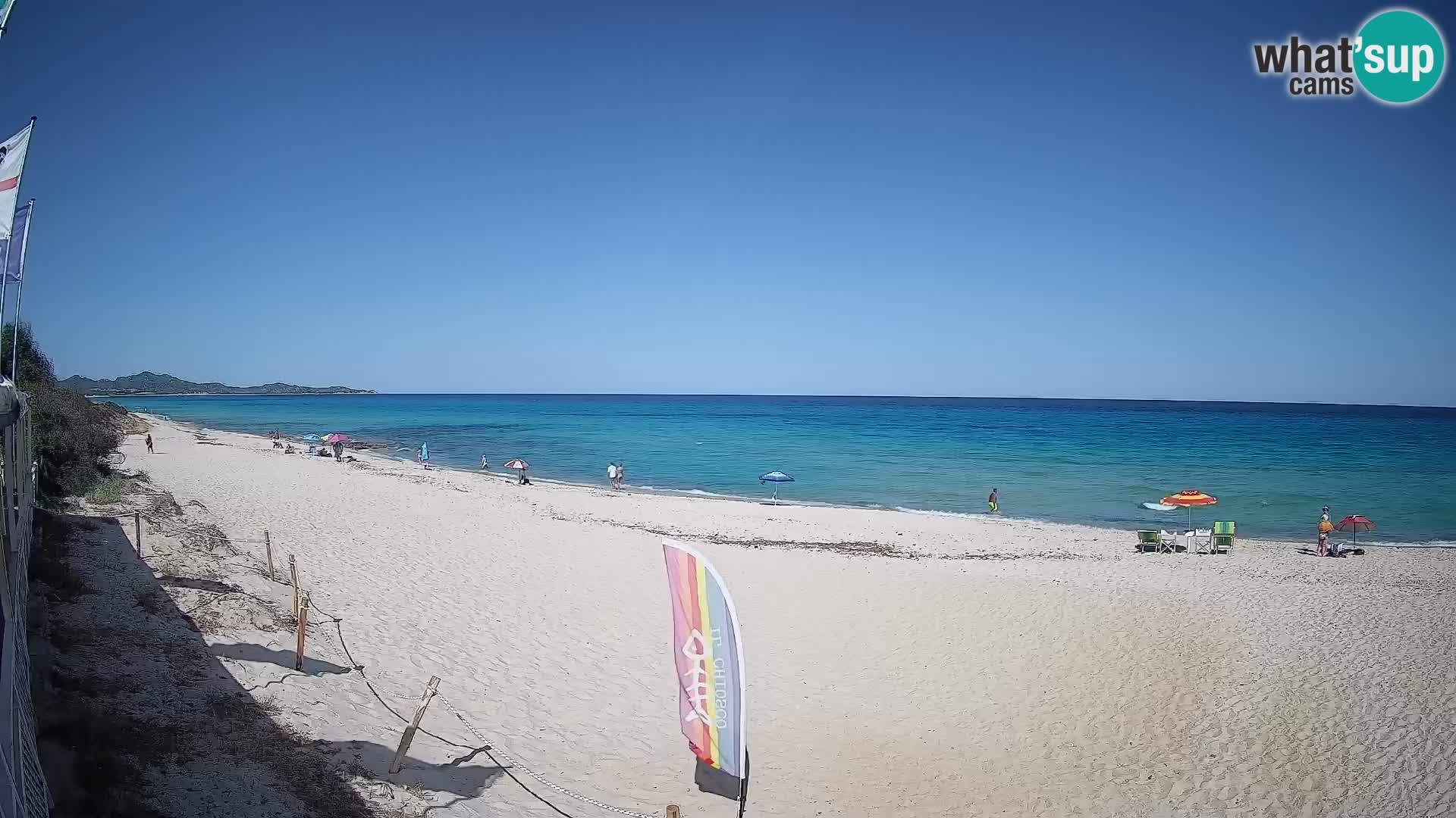 Webcam Piscina Rei – Vista en directo desde Costa Rei, Muravera