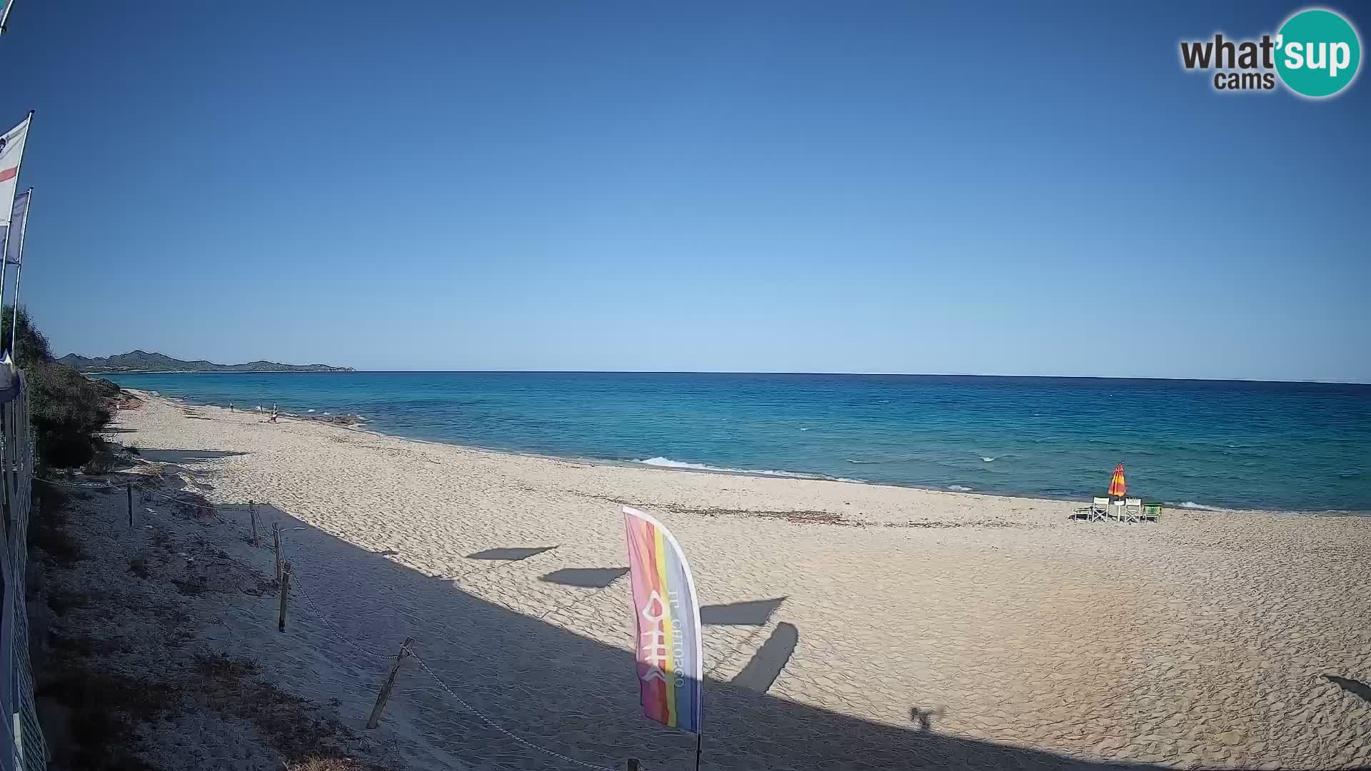 Webcam Piscina Rei – Vista live da Costa Rei, Muravera