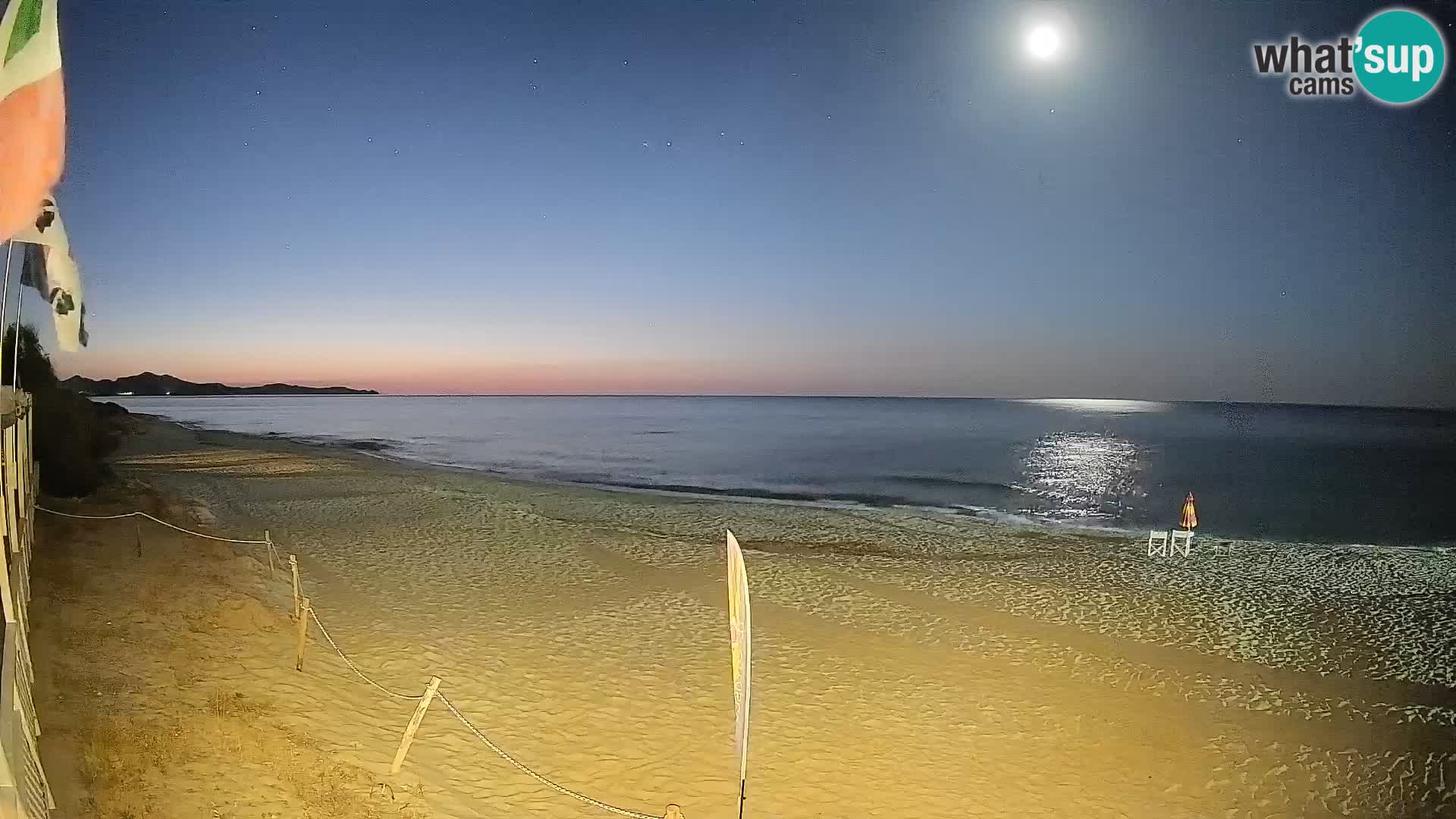 Webcam Piscina Rei – Vista live da Costa Rei, Muravera