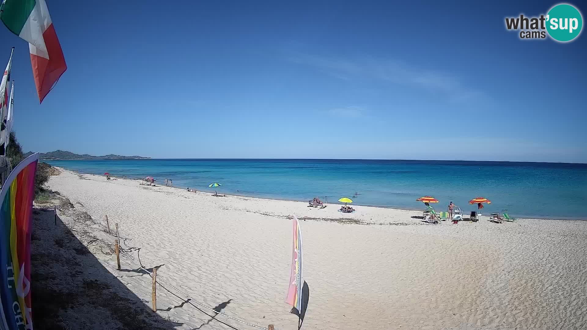 Spletna kamera Piscina Rei – Pogled v živo iz Costa Rei, Muravera