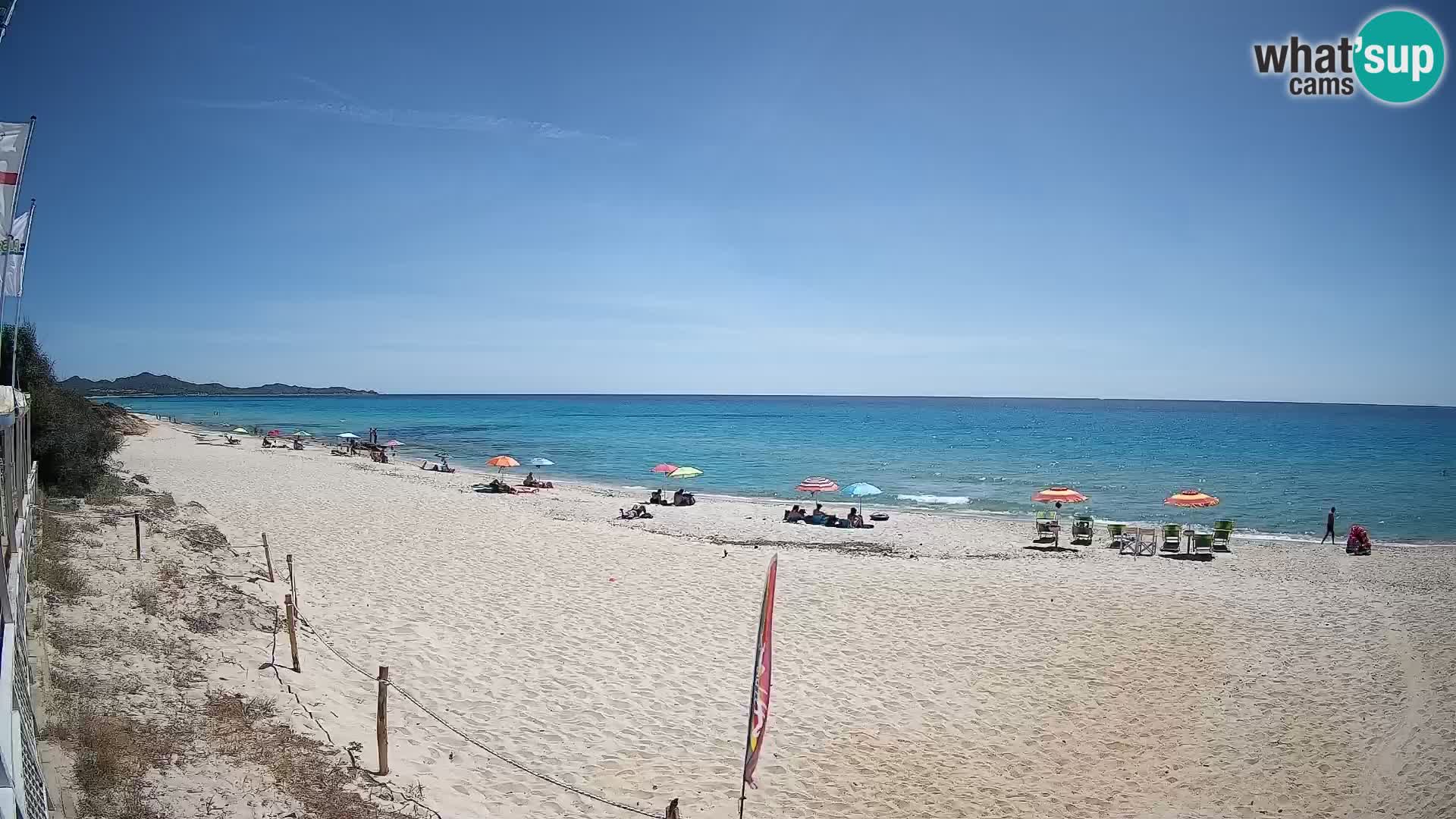 Webcam Piscina Rei – Vista live da Costa Rei, Muravera