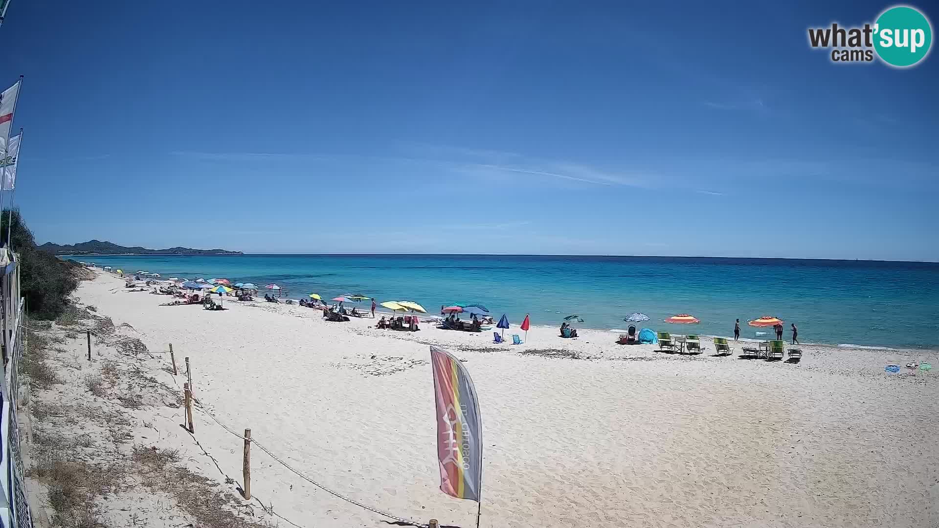 Webcam Piscina Rei – Vista live da Costa Rei, Muravera