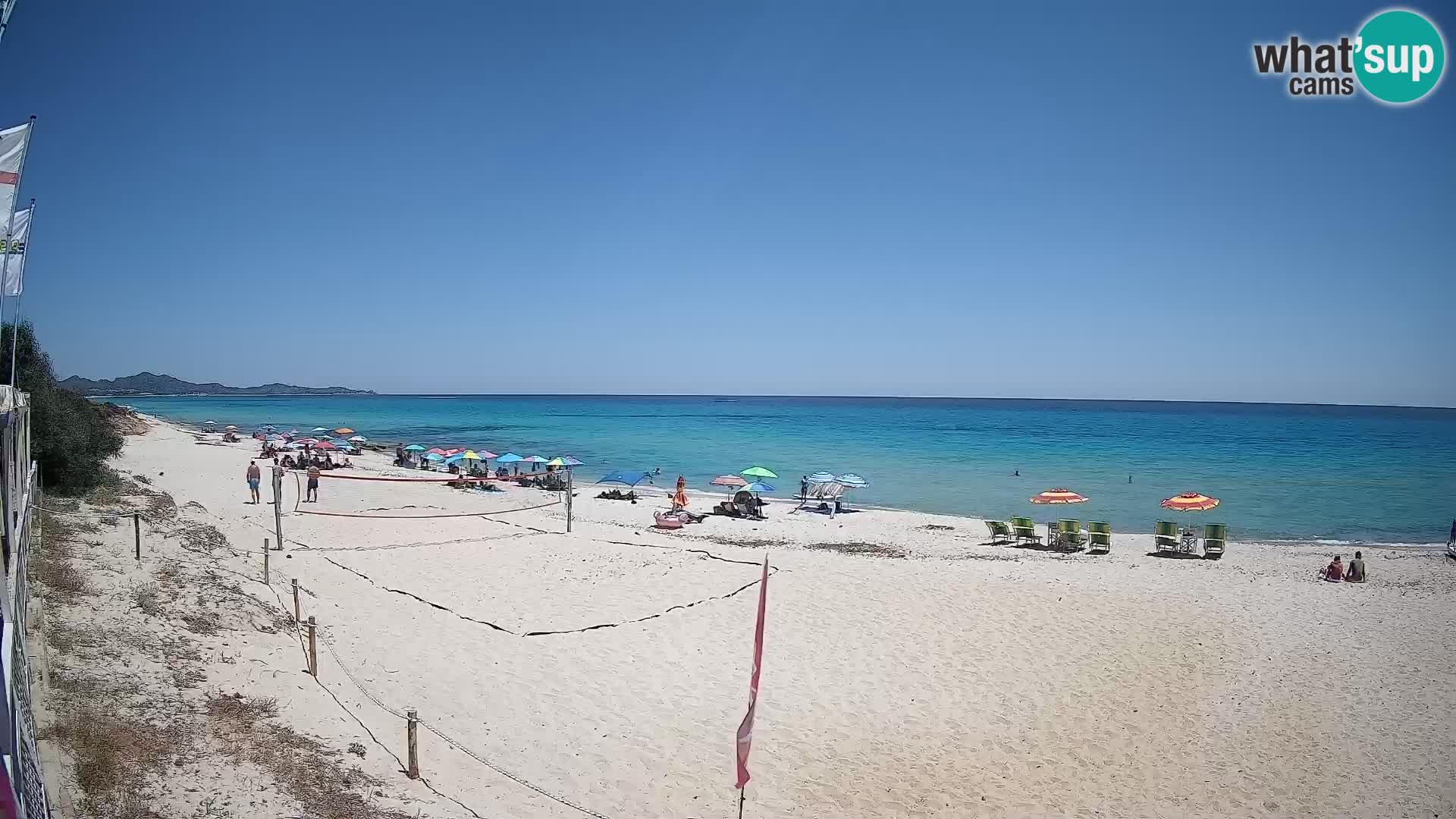 Webcam Piscina Rei – Vista live da Costa Rei, Muravera