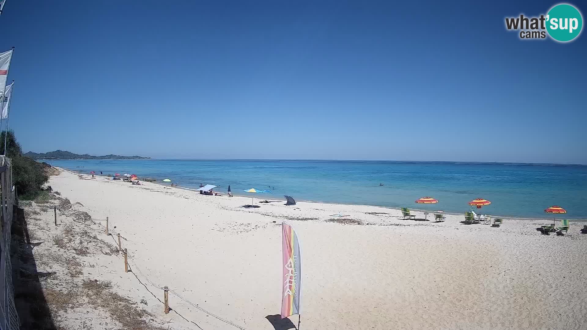 Webcam Piscina Rei – Vista live da Costa Rei, Muravera