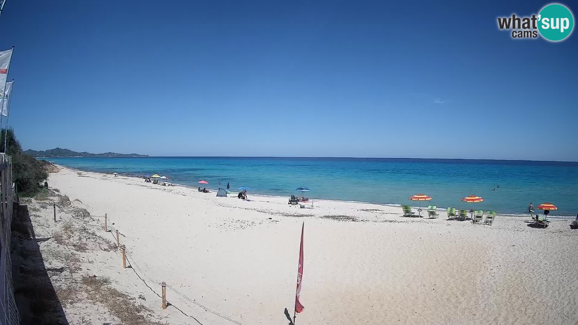 Webcam Piscina Rei – Vista en directo desde Costa Rei, Muravera
