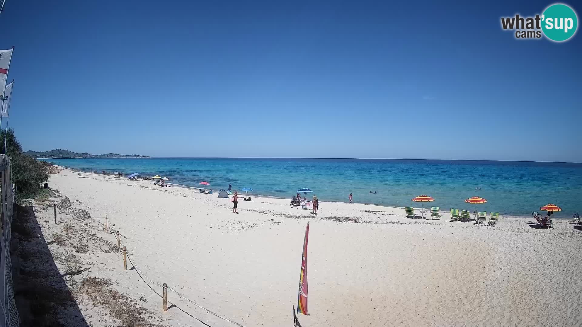Webcam Piscina Rei – Vista live da Costa Rei, Muravera