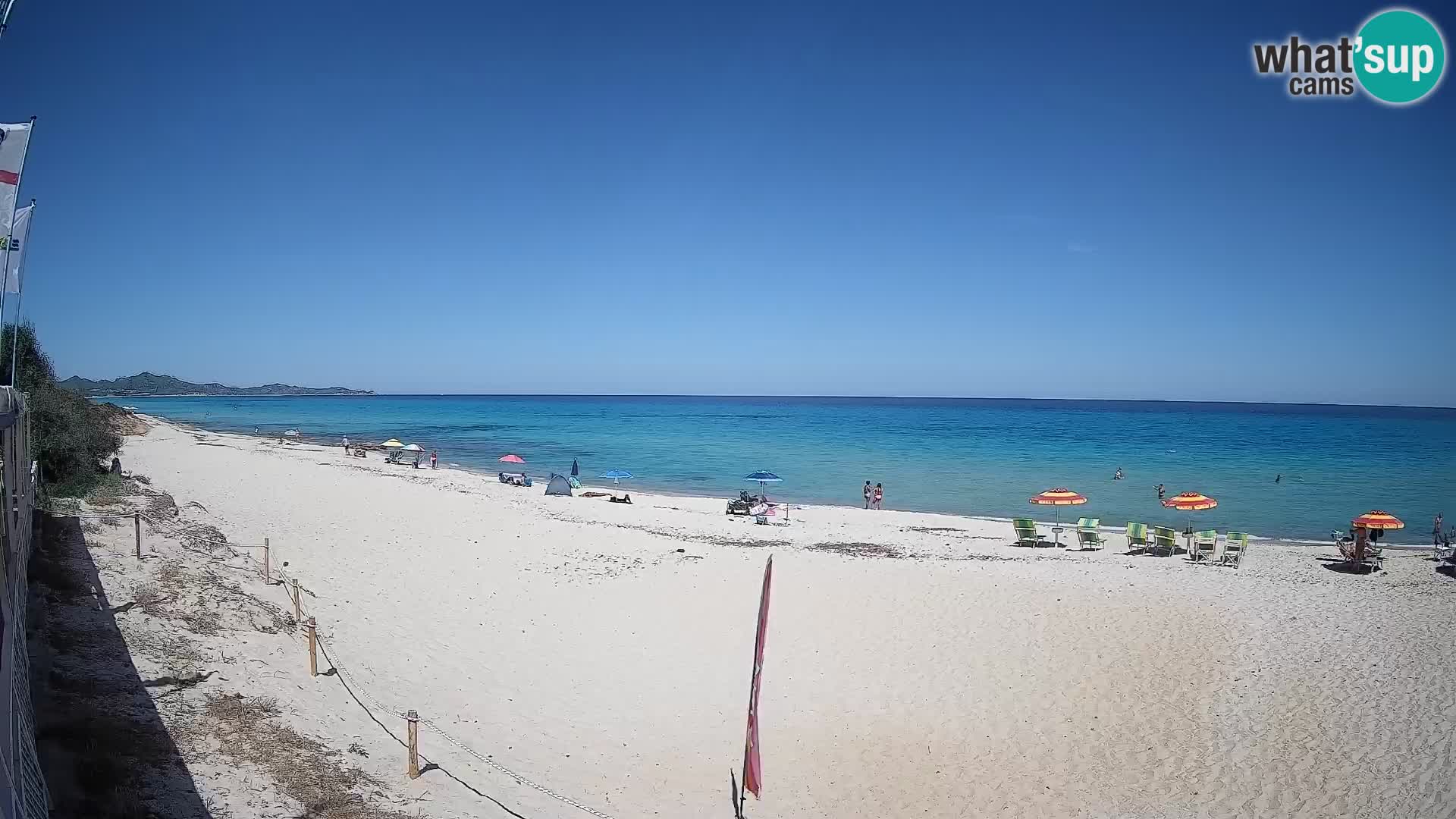 Web kamera Piscina Rei – Pogled uživo iz Costa Rei, Muravera
