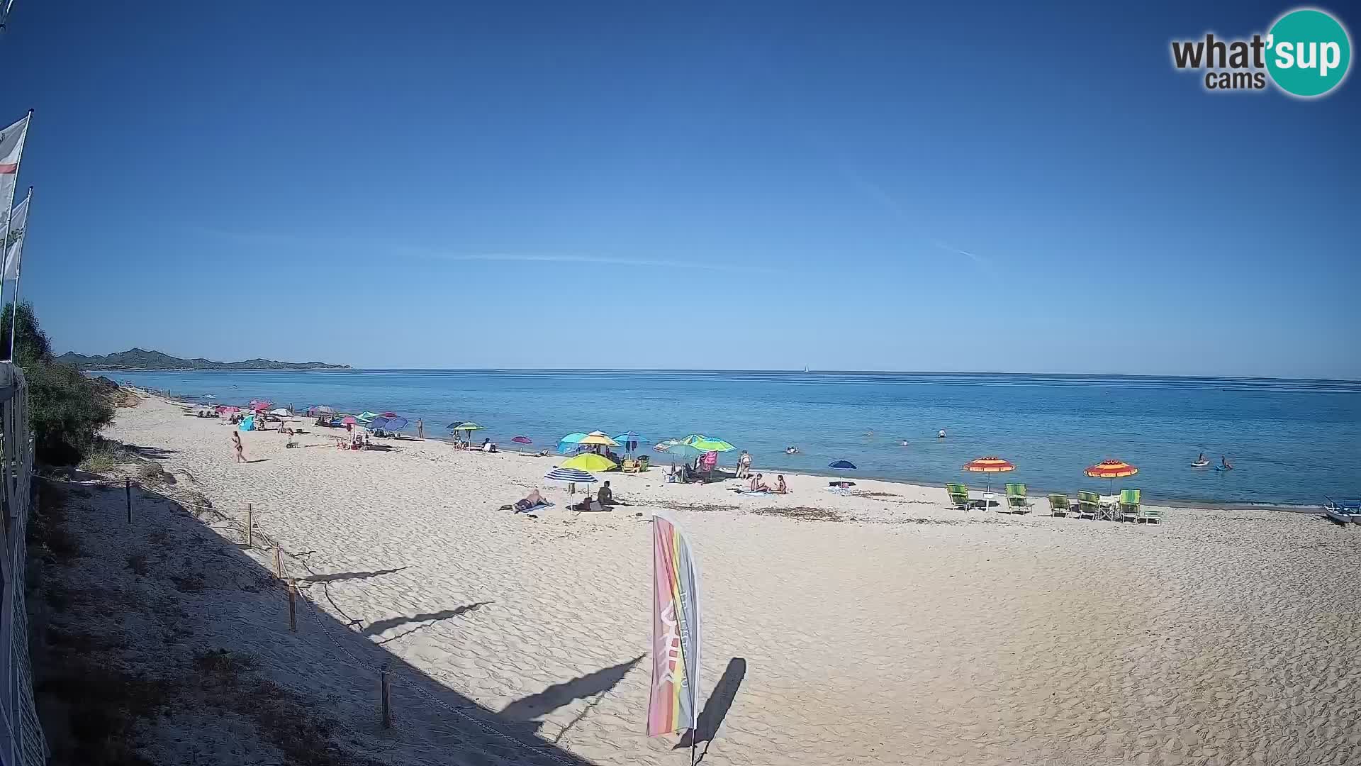 Webcam Piscina Rei – Vista live da Costa Rei, Muravera