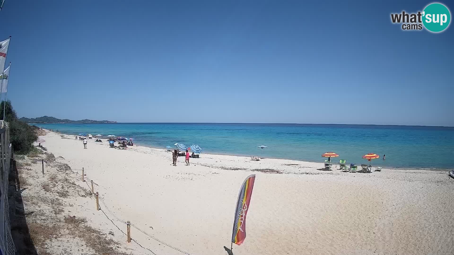 Webcam Piscina Rei – Vista live da Costa Rei, Muravera