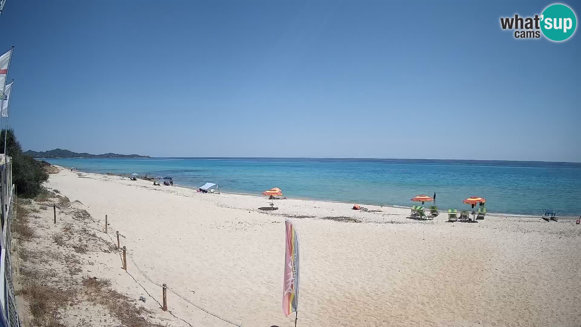 Webcam Piscina Rei – Vista live da Costa Rei, Muravera