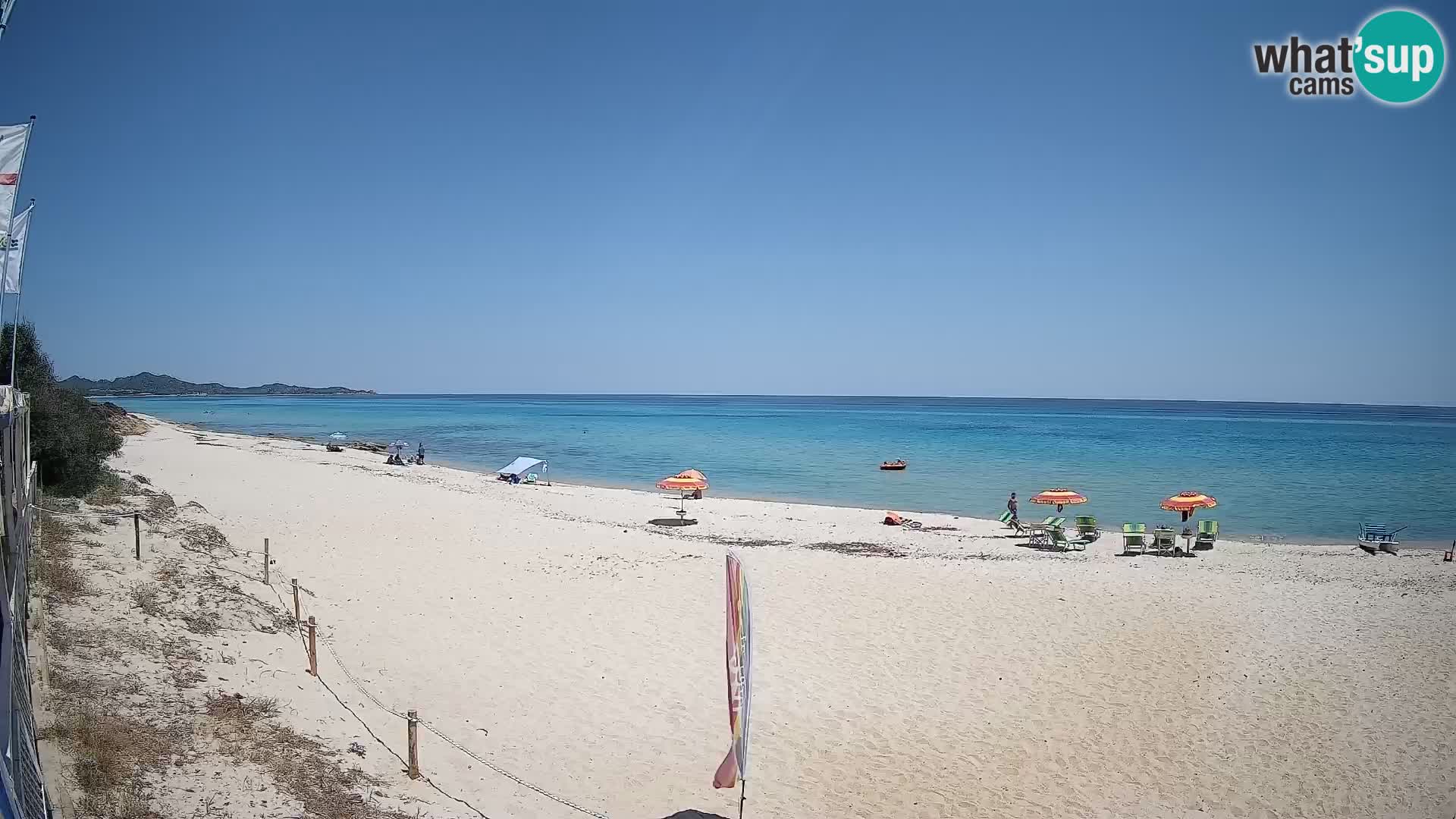 Webcam Piscina Rei – Vista live da Costa Rei, Muravera
