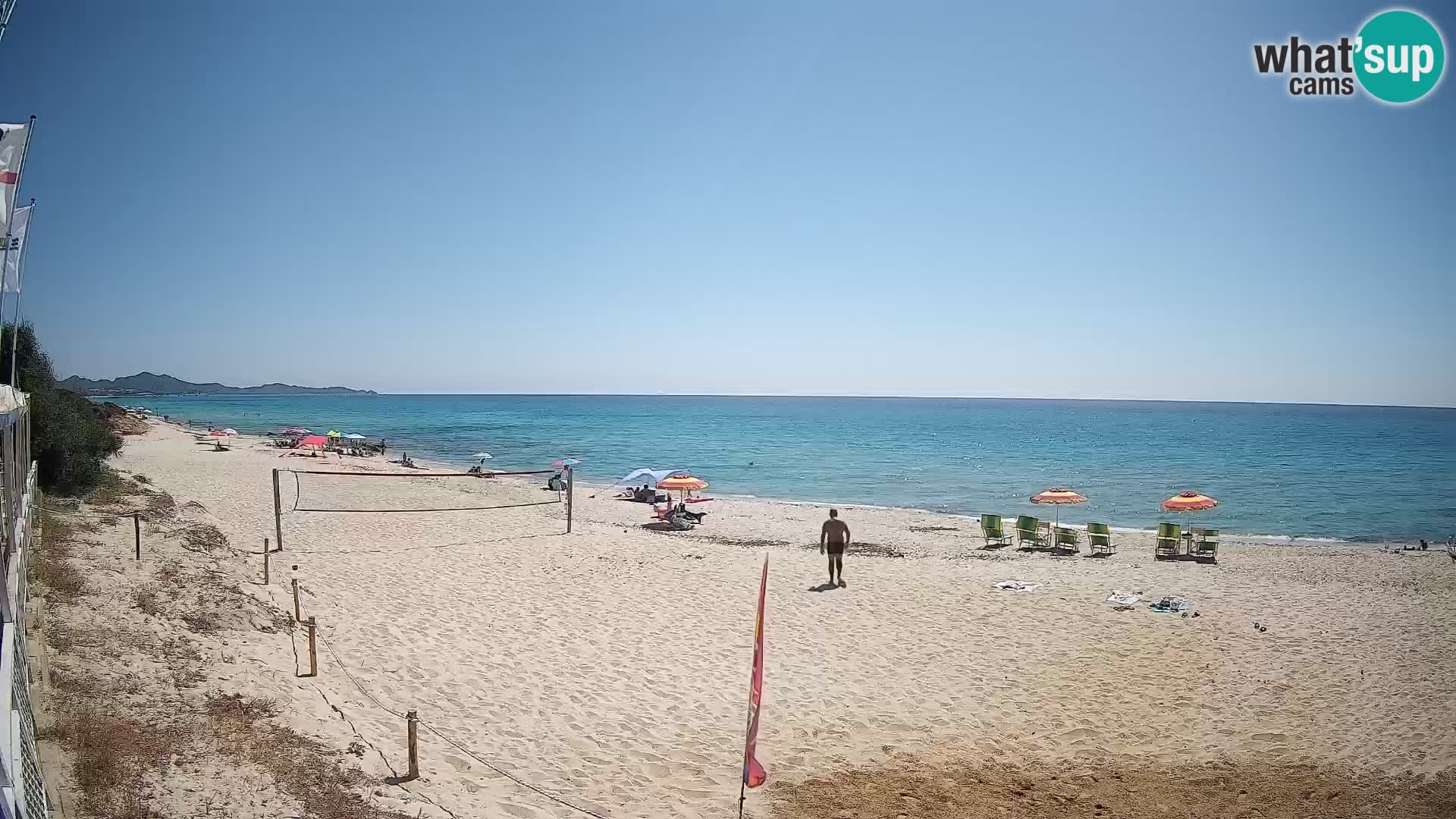 Webcam Piscina Rei – Vista live da Costa Rei, Muravera