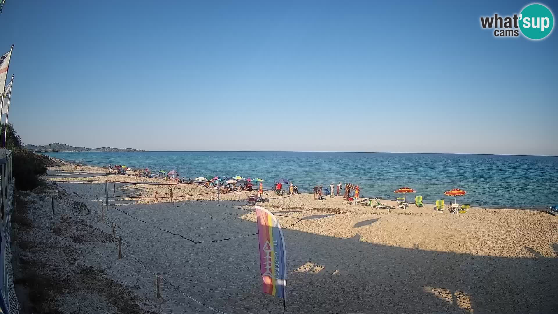 Webcam Piscina Rei – Vista live da Costa Rei, Muravera