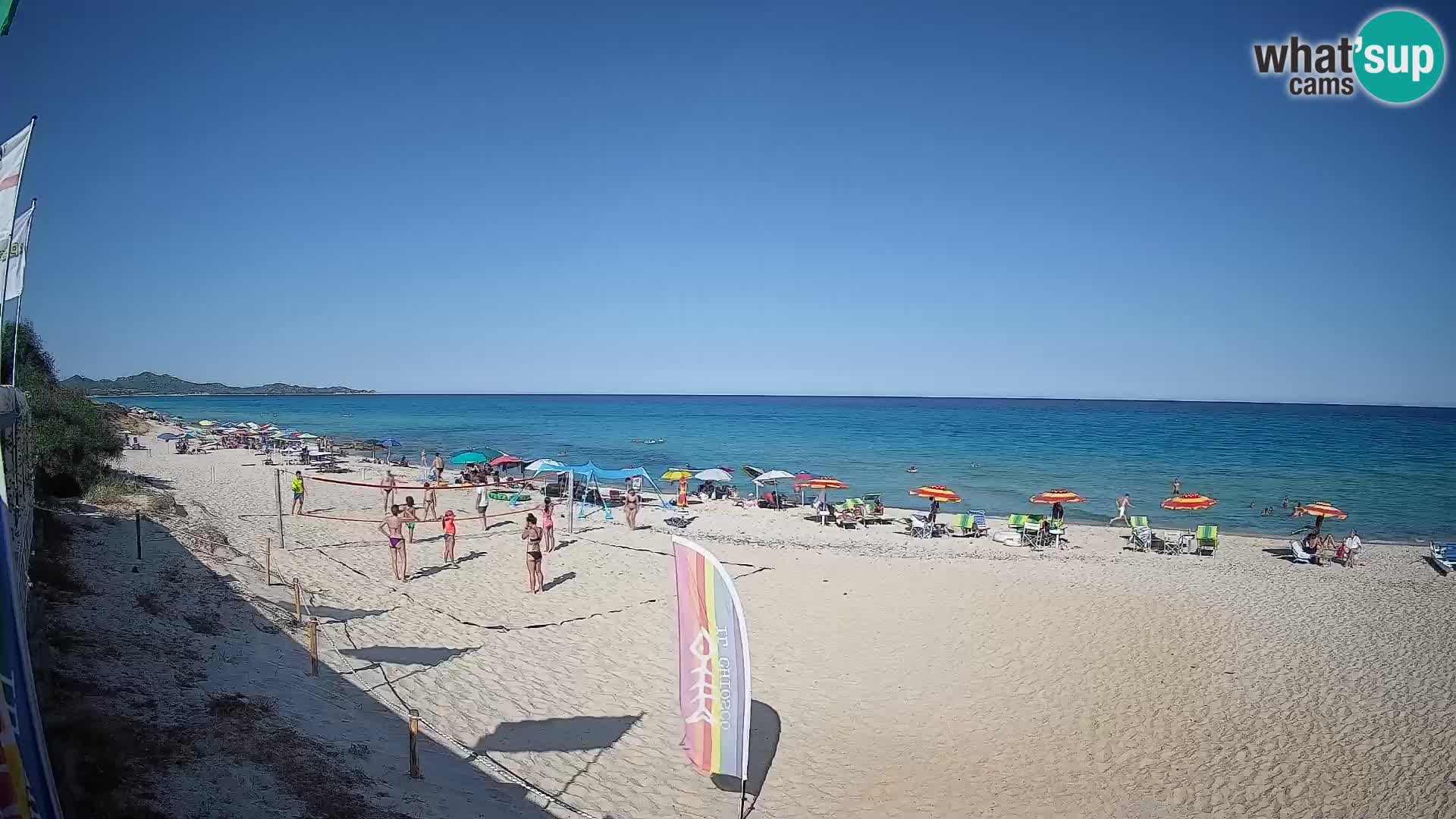 Web kamera Piscina Rei – Pogled uživo iz Costa Rei, Muravera
