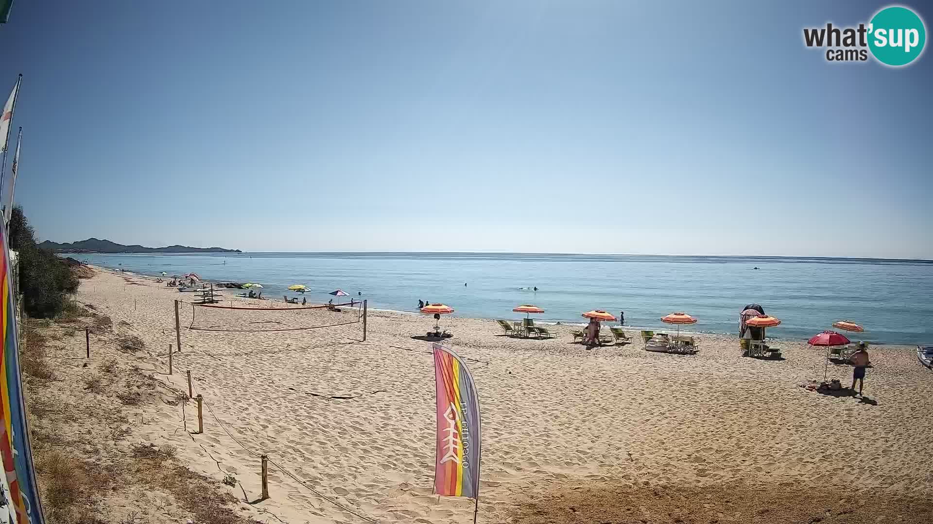 Webcam Piscina Rei – Vista live da Costa Rei, Muravera