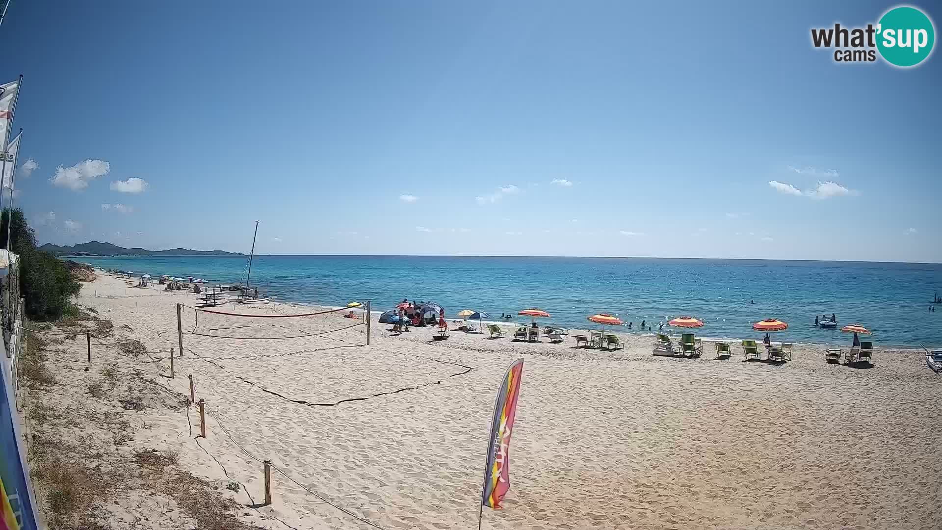 Webcam Piscina Rei – Vista live da Costa Rei, Muravera