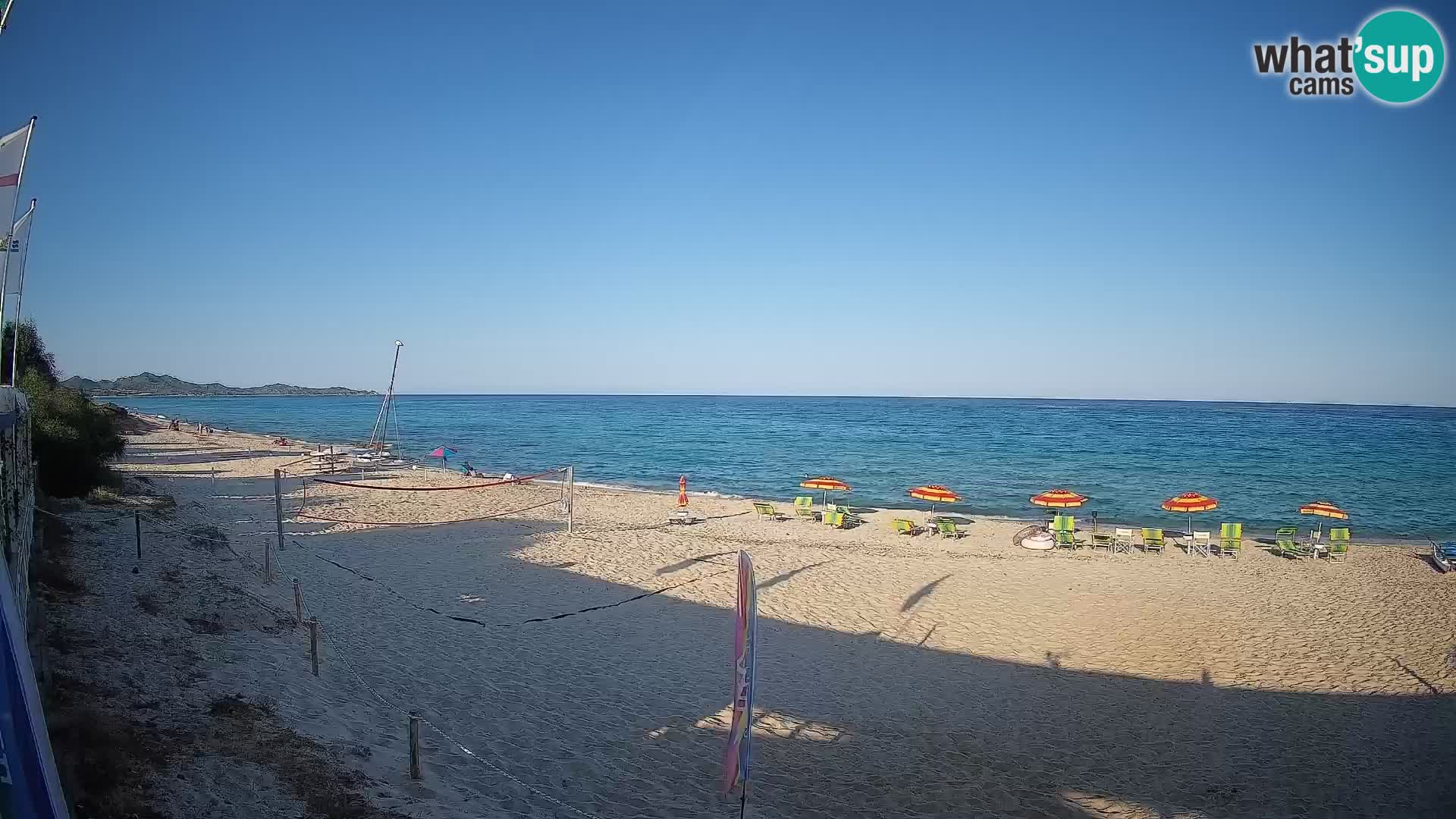 Webcam Piscina Rei – Vista live da Costa Rei, Muravera