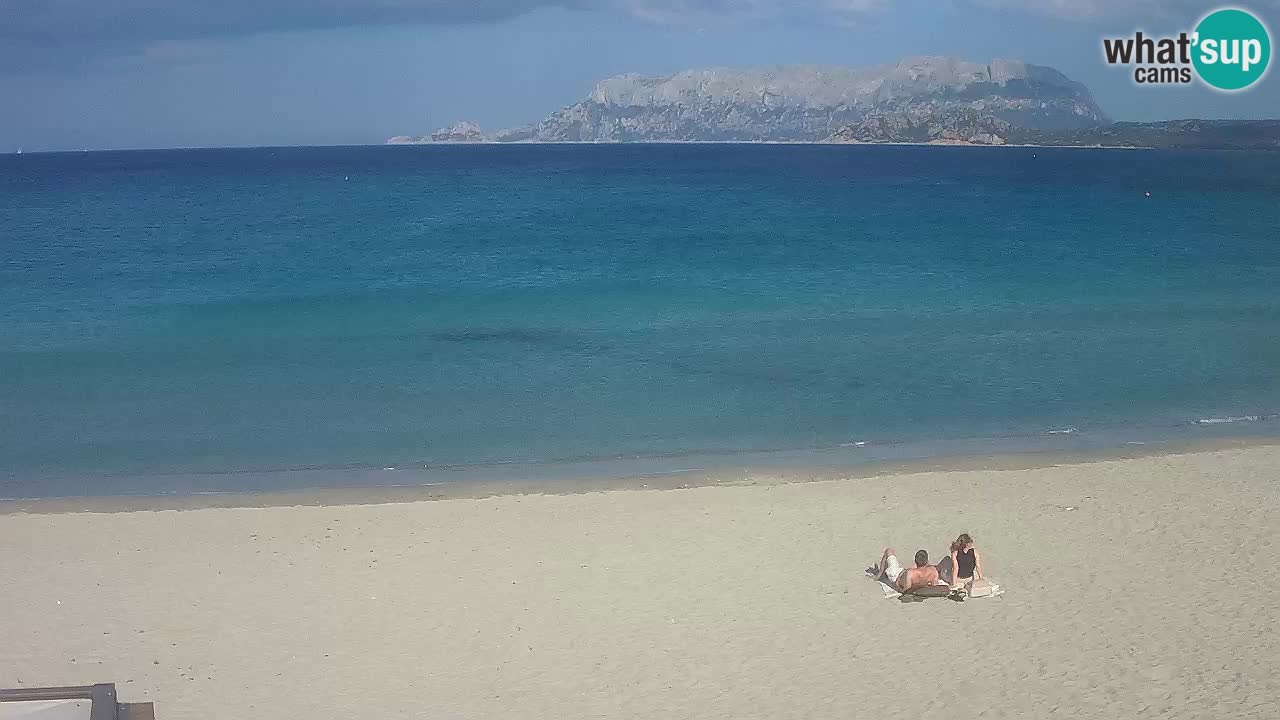 Plaža Pittulongu spletna kamera v živo Olbia – Sardinija – Italija