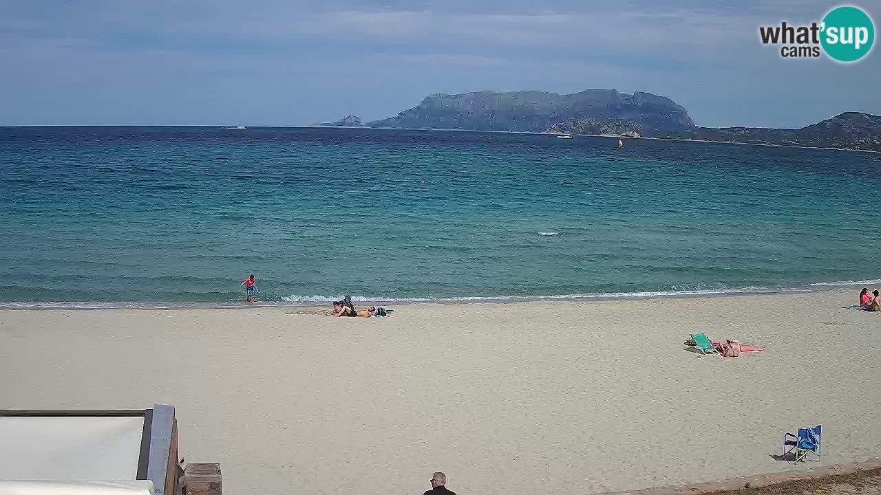 La webcam spiaggia Pittulongu vicino Olbia – Sardegna