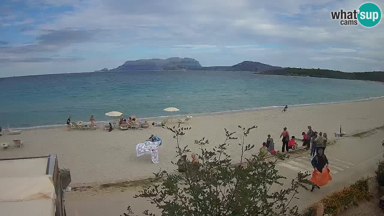 Plaža Pittulongu spletna kamera v živo Olbia – Sardinija – Italija