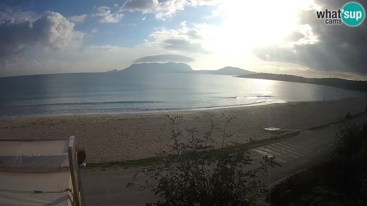 La webcam spiaggia Pittulongu vicino Olbia – Sardegna