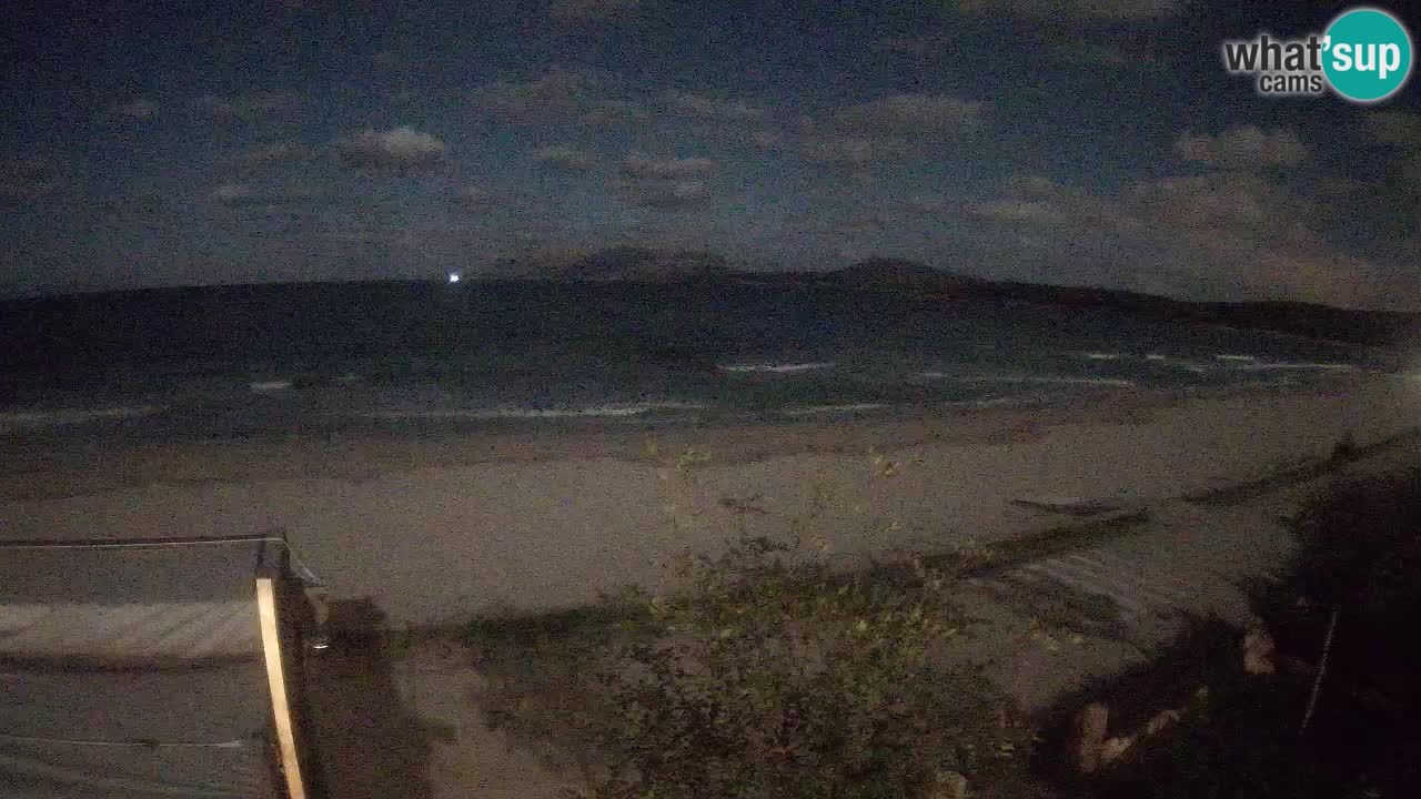 La plage de Pittulongu en direct webcam Olbia – Sardaigne – Italie