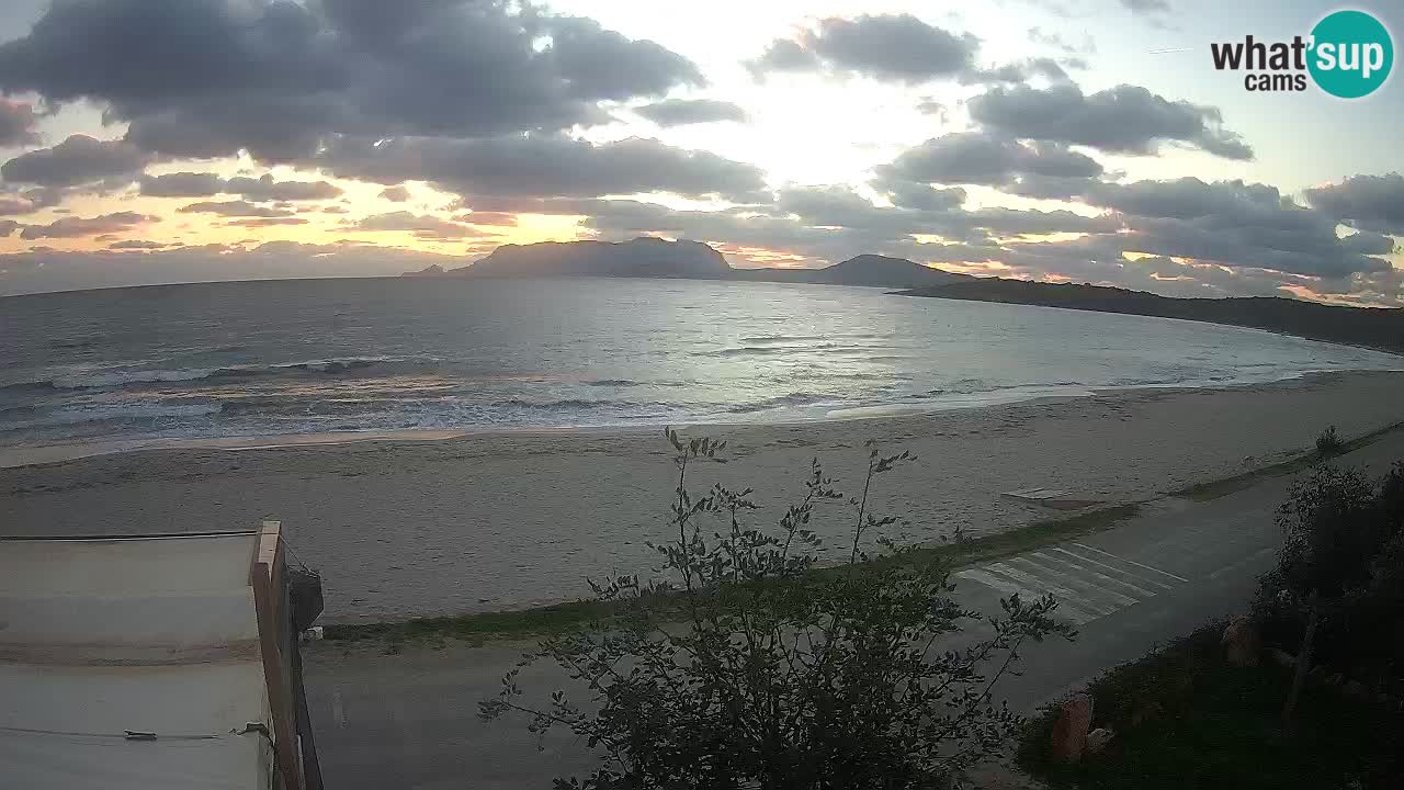 La webcam spiaggia Pittulongu vicino Olbia – Sardegna