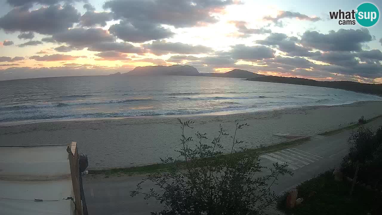 La plage de Pittulongu en direct webcam Olbia – Sardaigne – Italie