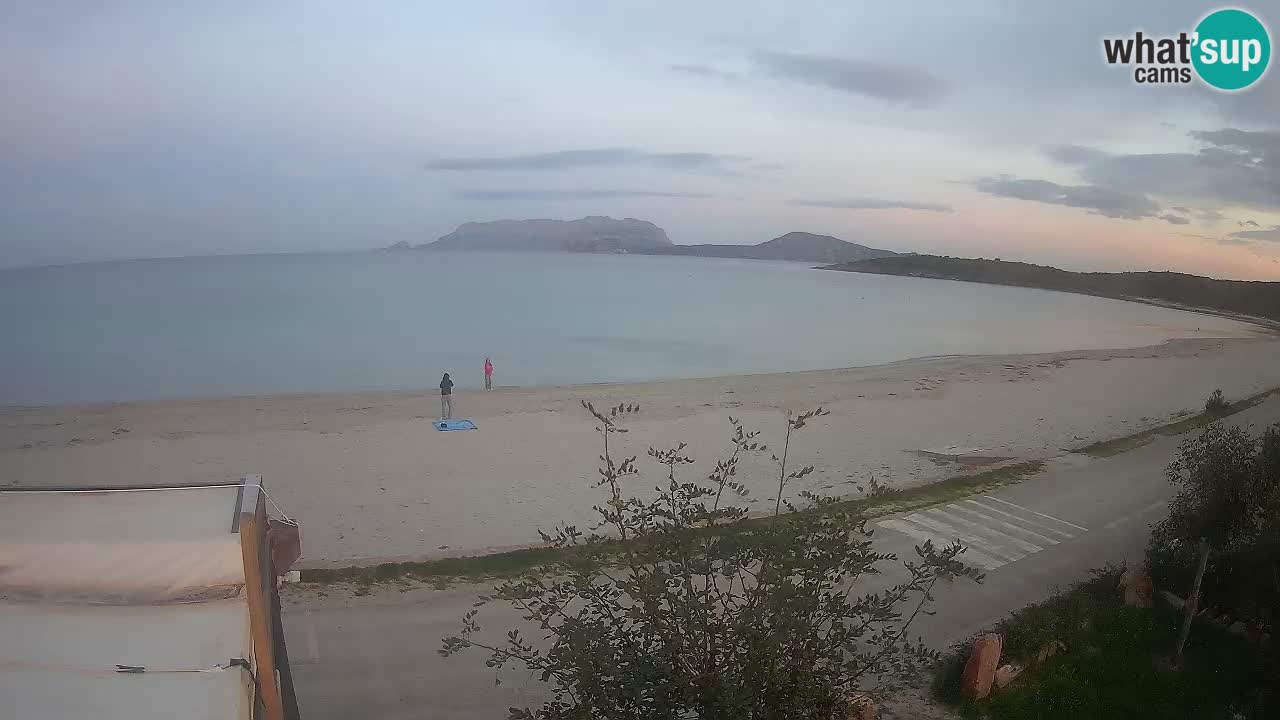 La plage de Pittulongu en direct webcam Olbia – Sardaigne – Italie