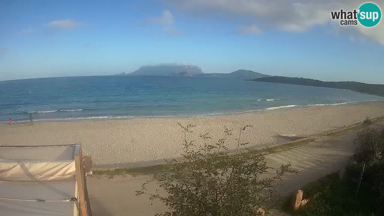 La webcam spiaggia Pittulongu vicino Olbia – Sardegna