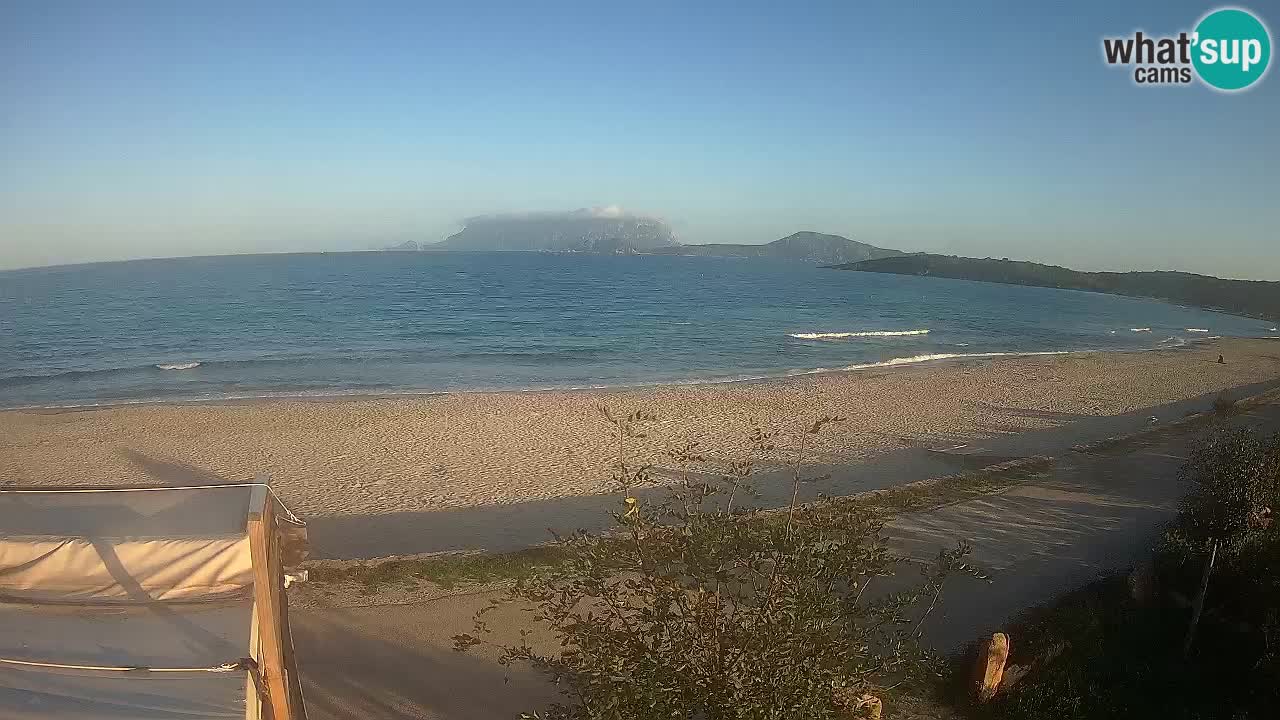 La webcam spiaggia Pittulongu vicino Olbia – Sardegna