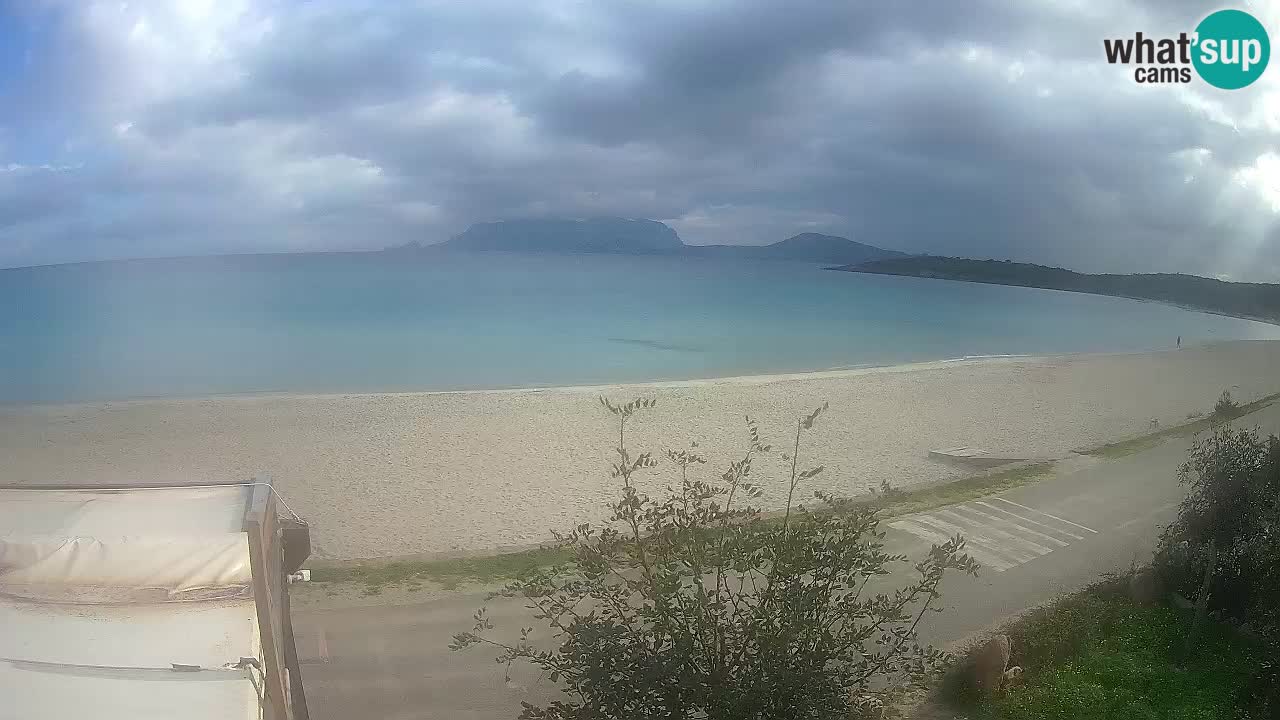 La webcam spiaggia Pittulongu vicino Olbia – Sardegna