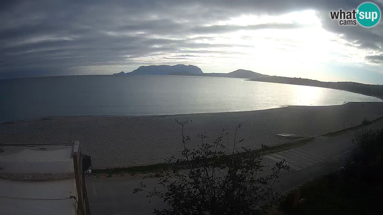 La webcam spiaggia Pittulongu vicino Olbia – Sardegna