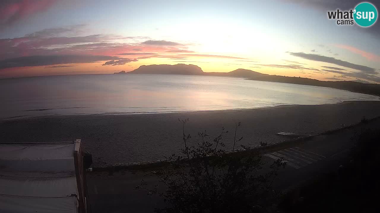 La webcam spiaggia Pittulongu vicino Olbia – Sardegna