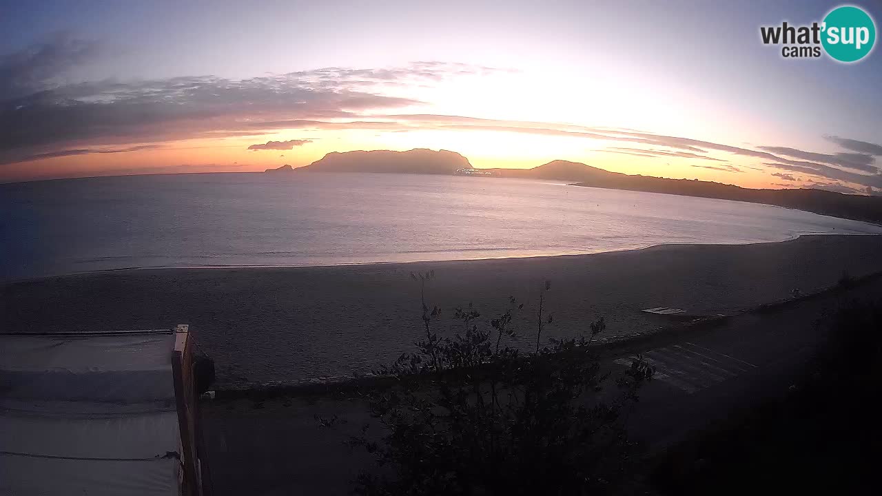 La webcam spiaggia Pittulongu vicino Olbia – Sardegna