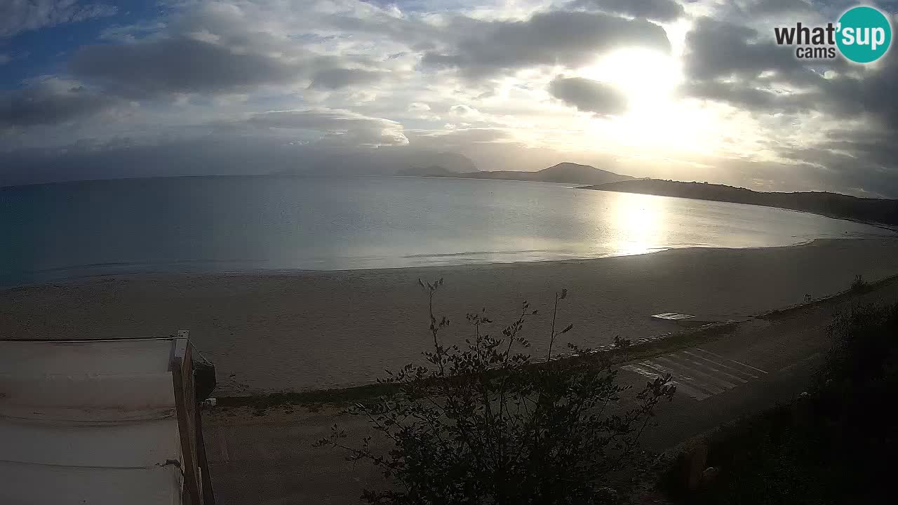 La plage de Pittulongu en direct webcam Olbia – Sardaigne – Italie