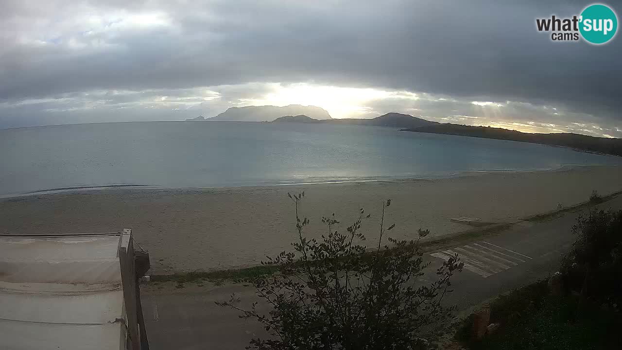 La webcam spiaggia Pittulongu vicino Olbia – Sardegna