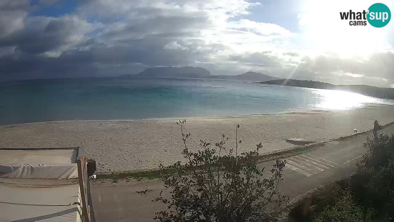 La webcam spiaggia Pittulongu vicino Olbia – Sardegna