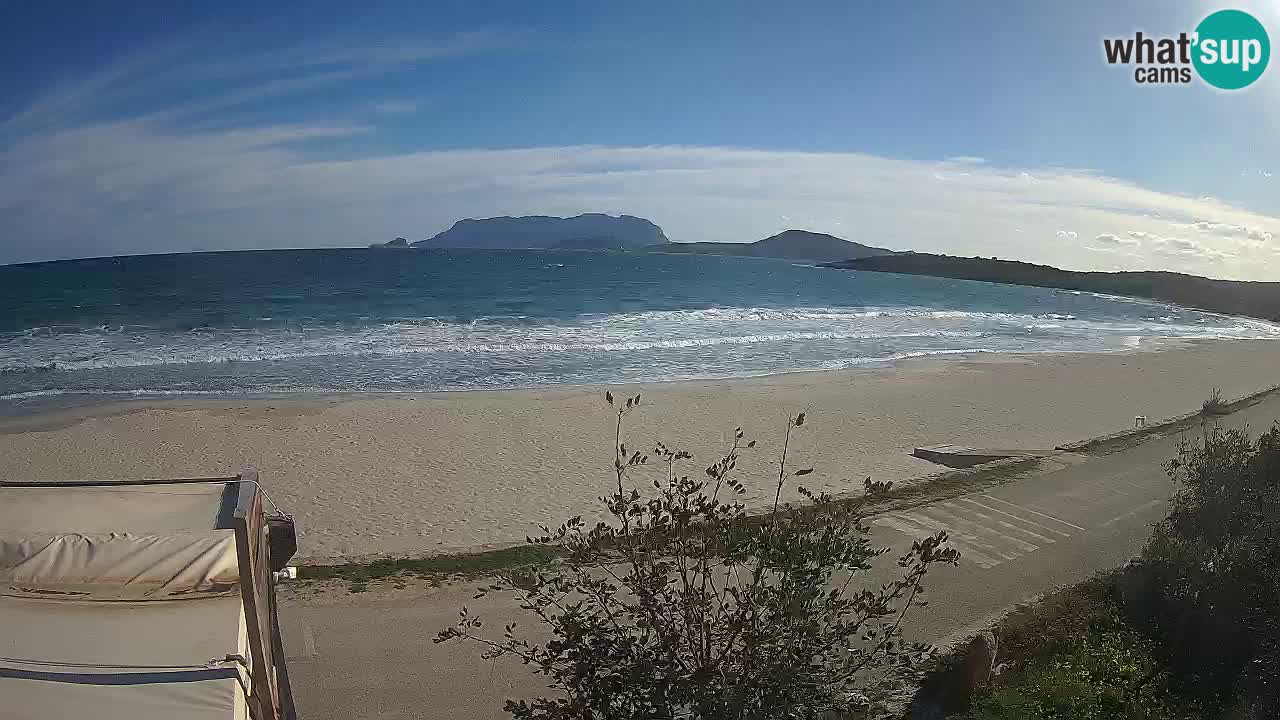 La webcam spiaggia Pittulongu vicino Olbia – Sardegna