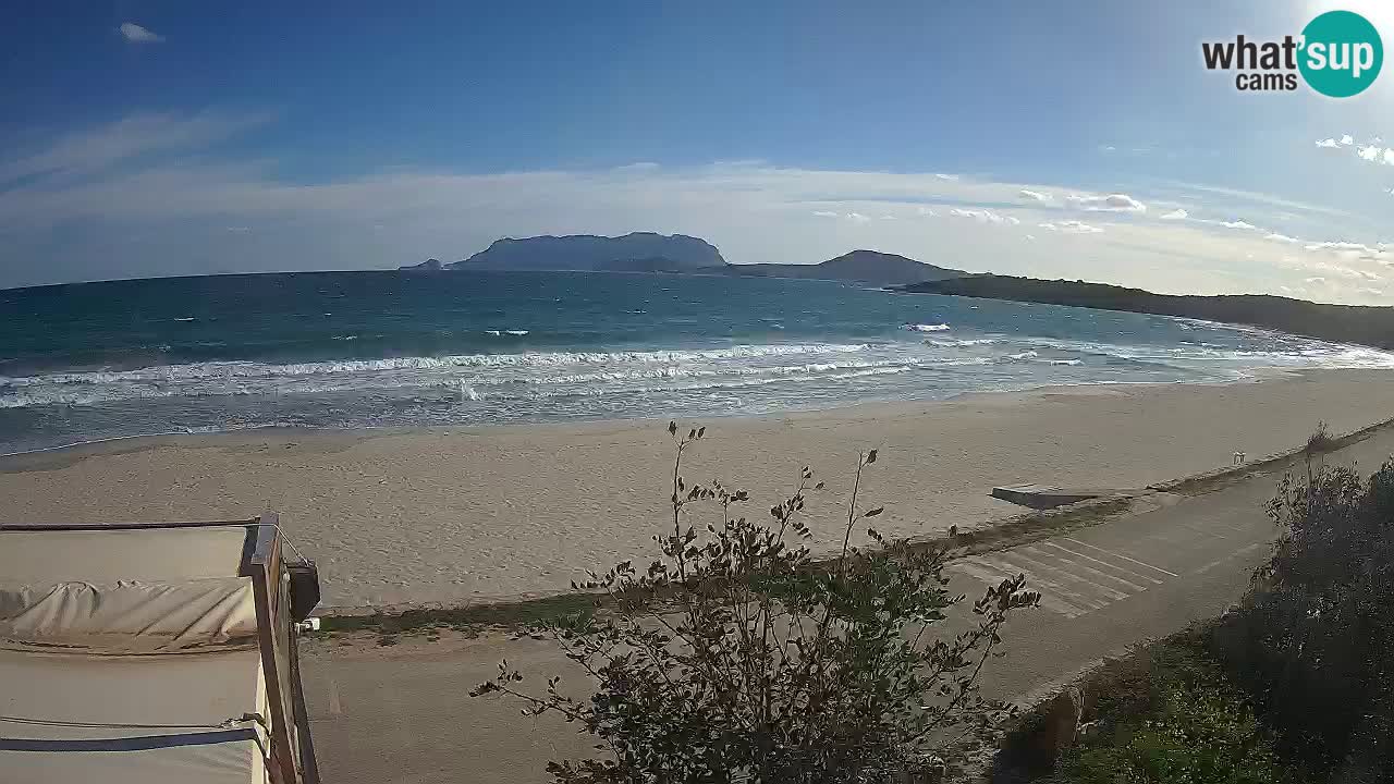 La webcam spiaggia Pittulongu vicino Olbia – Sardegna