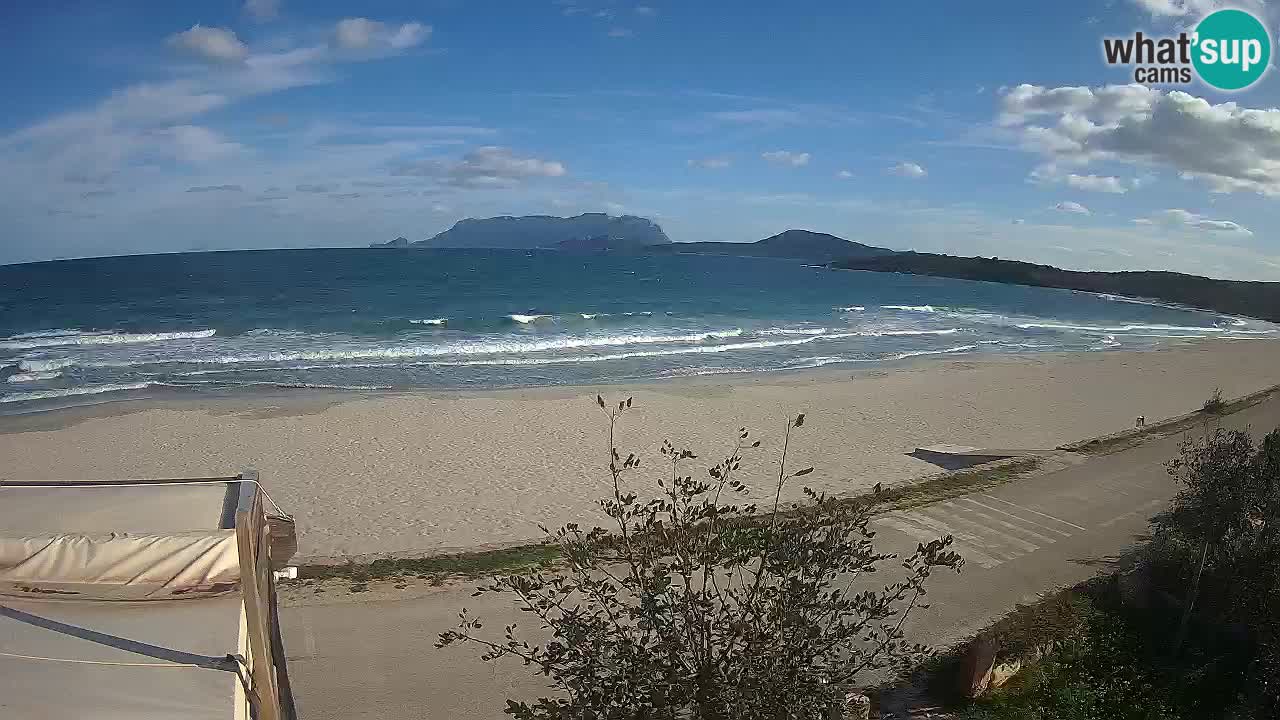 La webcam spiaggia Pittulongu vicino Olbia – Sardegna