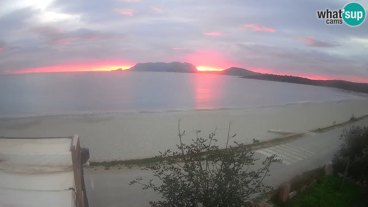 La plage de Pittulongu en direct webcam Olbia – Sardaigne – Italie