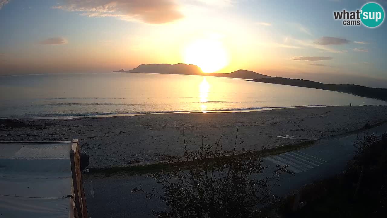 La plage de Pittulongu en direct webcam Olbia – Sardaigne – Italie